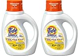Tide Simply Free & Sensitive Liquid Laundry Detergent Unscented 40 Ounces (Pack of 2) [並行輸入品]