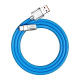 USB-Cケーブル 180°回転コネクタ搭載 120W 急速充電 充電ケーブル Type-C iPhone用 Android用 （1.5ｍ） (ブルー) [並行輸入品]
