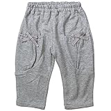 《H28年秋冬物》(日本製) Pample Mousse(パンプルムース) 40/2ミニ裏毛8分丈ジョッパーズパンツ80cm/GY NO.DP-63307