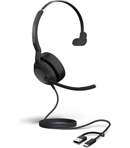 Amazon.co.jp: Jabra Evolve2 40 SE - USB-C/A コード付きモノヘッド