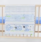 Cot bed TIDY, POCKET ORGANISER approx. 60x60cm, nursery bedding, baby, toddler (pattern: a dog with 