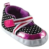 Luvable Friends Baby Girl Non Slip Dot Baby Booties Shoes 12-18 Months Purple Dot by Luvable Friends