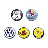 アメリカンキャラクター缶バッチ ５個セット Ｄ【並行輸入】