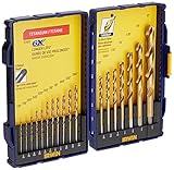 Irwin Tools 18-Piece Titanium Turbomax Drill Bit Set with Pro Storage Case [並行輸入品]