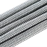 紗や工房 パラコード ハンドメイド用 カラーコード 太さ 4mm 長さ 2m 単色 ライトグレー ハンドメイド アクセサリーパーツ