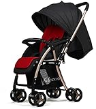 (Newox) ベビーカー 両対面ベビーカー 対面押す可能 片手収納可能 機内持ち込み可 軽量 折りたたみ簡単 車トランク収納可 通気性良い 前後輪ブレーキ付き 弧状フレーム 大容量物置袋付き (アル