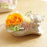 【ベルシック】 プリザーブドフラワー　エンジェルローズ　枯れないお花　お祝・お見舞い　＜即日出荷＞＜送料無料（一部地域を除き）＞ (オレンジ)