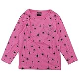 RUSK GIRL(ラスクガール) 天竺キラキラ柄長袖Tシャツ 130cm/PINK NO.P-3511-50