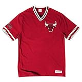 シカゴブルズMitchell & Ness Overtime Win Vintage Tee S レッド