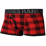 (ヘインズ)Hanes ジュニア バッファローチェックボクサーブリーフ 前あき HJ (940)レッド 130cm HB6-G203