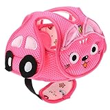 Fenteer ベビー　幼児　可愛い　スポンジ　ヘルメット　ヘッドガード　プロテクター　保護　ケガ防止　軽量　洗える　全４種類 - ピンクのナス