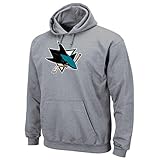 NHLメンズフェルトTekパッチフード付きフリースセーター XL グレイ