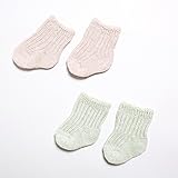 天衣無縫 ボタニカルダイ ベビー リブ ソックス グリーン S-GR