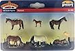 Busch 36 – 080 Horses OOスケールモデルFigures Train