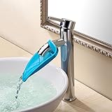 Tenn Well 蛇口サポート, 2枚入り 手洗いエクステンダー 子供用 洗面所に (オレンジ＋ブルー)