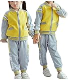 ZKKK 子供スポーツ服 男の子セット 女の子 ジュニアアウター ファションジャッケート ボーイズオーバーコート かっこいいベビーコート カジュアル 防風 普段着 お出かけ 春 秋 長袖 運動 ラウン