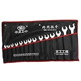 Beho-14本のスパナツールセット スタビコンビネーションレンチセット8-24 ミリメートルストレージ ロール