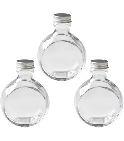 Amazon.co.jp: ハーバリウム用 ガラス瓶 3本セット (Cセット-S角3本