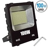 W-LITE led 投光器 100w 昼光色 作業灯 6000K 120度 防水加工 看板灯 集魚灯 駐車場灯 ナイター 船舶 「改良版」 (昼光色, 100w)