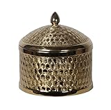 Privilege International HammeredセラミックJar with Lid M グリーン 78135