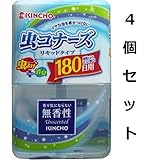 天然にこだわった虫よけ成分　虫コナーズ　リキッドタイプ　１８０日用　無香性　４００ｍＬ　４個セット
