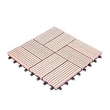 人工木　ウッドパネル　タイプA　27枚セット　ナチュラルレッド