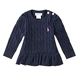 ポロ ラルフ ローレン 長袖 ケーブル コットン ペプラムセーター Cotton cable peplum tops sweater ベビー 女の子 ギフト 【310637478001H16】　（サイ