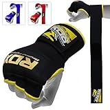 Authentic RDX Inner Hand Wraps Gloves Boxing Fist Padded Bandages MMA Gel Thai Black Size: Small Col