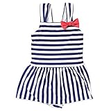 （オーシャンアンドグラウンド）Ocean＆Ground 水着 女の子 キッズ 1712805 ワンピース ボーダー 花柄 リボン 水泳 スイミング プール UVカット 幼稚園 小学生
