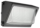 Lithonia Lighting TWR1 LED 1 50K MVOLT M2 LED Small Bronze Wall Pack with Glass Lens 5000K and 2,500