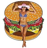 大判ビーチマット ハンバーガー柄 画像の通り 【5点】
