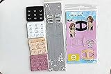 Lady 's 4pcs 3フックブラExtender and aペアInvisibleブラ肩ストラップと3ピースブラ変換クリップ