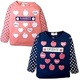 (ピンク/90cm)ベビー服 女の子 Tシャツ 長袖 CUTE PARADISE キュートパラダイス ロゴプリント 女児 ベビー