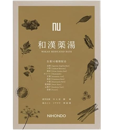 Amazon | nu 薬日本堂 薬湯 －MOISTURE－〈医薬部外品〉 20ml×6包 入浴