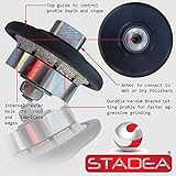 3/16" stone granite diamond profile wheel - For Hand Profiler Marble Demi Half Bullnose Radius B5 Ed