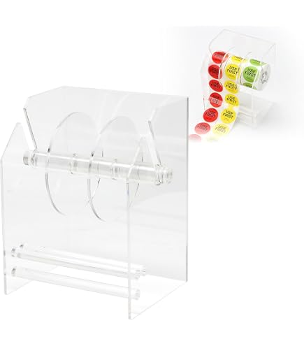 Label Roll Rak Rolling Rack DayMark Label Dispenser Rack - Holds 1 Roll Of 2 Inch Wide ...