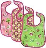 Neat Solutions Printed Interlock/ Water Resistant Feeder Bib, Girl by Neat Solutions