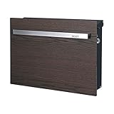 ポスト 郵便受け 郵便ポスト 大型配達物対応 ノイエキューブ グロース 鍵付き ブラウン