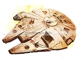 5インチRebel Alliance Millenium Falcon HAN Solo Ship Star Wars Classic Episode IV取り外し可能な壁デカールステッカーアートホー