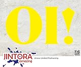 JINTORA ステッカー/カーステッカー - Oi! - 大井！ - 180x100mm - JDM/Die cut - 車/ウィンドウ/ラップトップ/ウィンドウ- 黄色