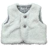 《秋冬春対応》(日本製) Pample Mousse(パンプルムース) 表ボア裏天竺水玉ベスト M(90cm~95cm)/IV NO.DP-74101