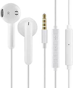 Amazon Co Jp Iphone イヤホン Iphone Ipod Android用イヤホン イヤホン リモコン付き マイク付き ステレオイヤフォン ヘッドホン コンパクト 通話可能 白 家電 カメラ