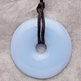 Teething Bling Cotton Candy Blue Donut Pendant Teether Necklace by Smart Mom [並行輸入品]