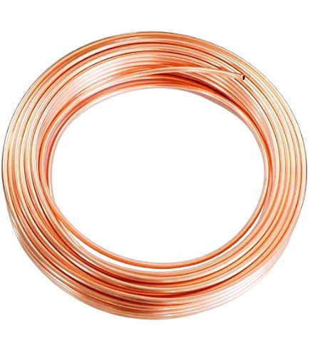 Amazon.co.jp: C1220T-O 銅管軟 外径8mm 肉厚2mm 長さ10M コイル 銅管