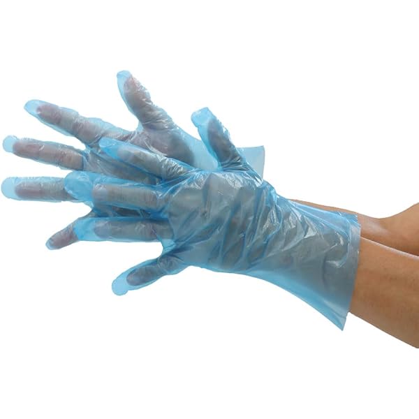 Amazon.co.jp: [東京パック] エンボス手袋ロング 5本絞り 外エンボス