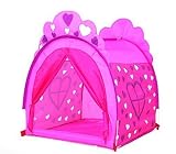 Truedays? Girl's Pink Princess Castle Portable Love Play Tent Playhouse Hut Ball Pits Indoor&outdoor