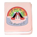 CafePress – RubyレッドSlippers Baby Blanket – スーパーソフトベビー毛布、新生児おくるみ 標準 ピンク 838698296-0-173-0