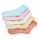 Onuneed 赤ちゃん ベビー　キッズ　　ソックス 靴下 柔らかい ５足お祝い 出産 祝い ムール用　外用 夏、春（0－5歳） (ウェーブ, S-(0-1歳))