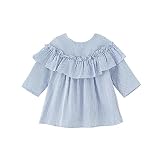 XUNYU DRESS ベビー・ガールズ US サイズ: M カラー: ブルー