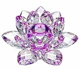 1 X 5'' パープル デリケート コンテンポラリー クリスタル 蓮花(5)【並行輸入品】+NONOKUROオリジナルミニミニクロス